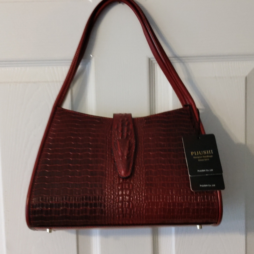 Pijushi alligator designer handbag